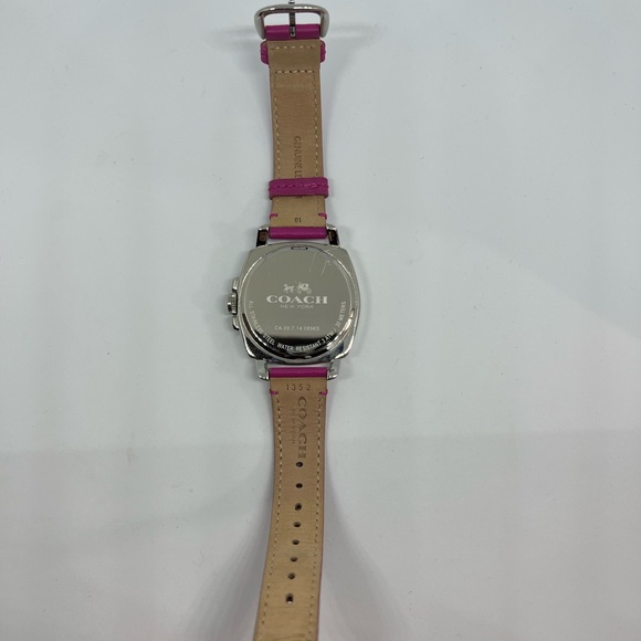 Rare Coach Boyfriend Women's Chronograph Watch, Stainless Steel Crystals, NIB - Picture 3 of 6